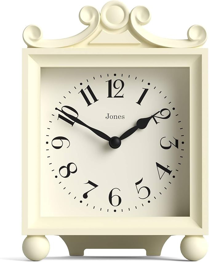 JONES CLOCKS® Parlour Mantel Clock | Classic Carriage Clock | Cream | Elegant by JONESCLOCKS