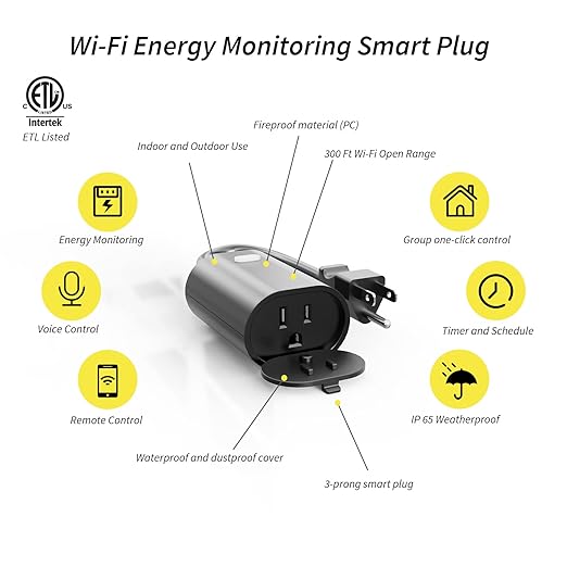 Minoston Outdoor Outlet, WiFi Smart Plug in Energy Monitoring, 2.4Ghz Wi-Fi - Image 3
