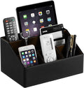 MEIBOOCH PU Leather Desk Organizer, Luxury Remote Control Holder by MEIBOOCH