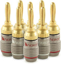 Nakamichi FanLock Excel Series 24k Gold Plated Banana Plugs 10 AWG by Nakamichi