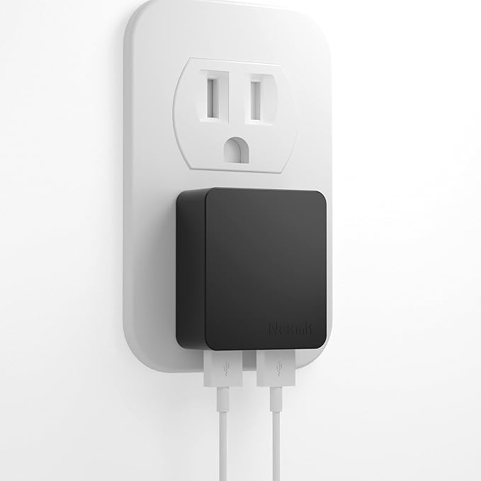 Nekmit Dual Port Ultra Thin Flat USB Wall Charger by Nekmit