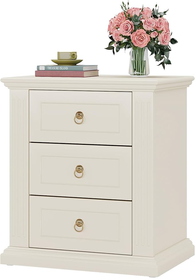 Tribesigns 3-Drawer Nightstand, Modern Bedside Table - Image 8