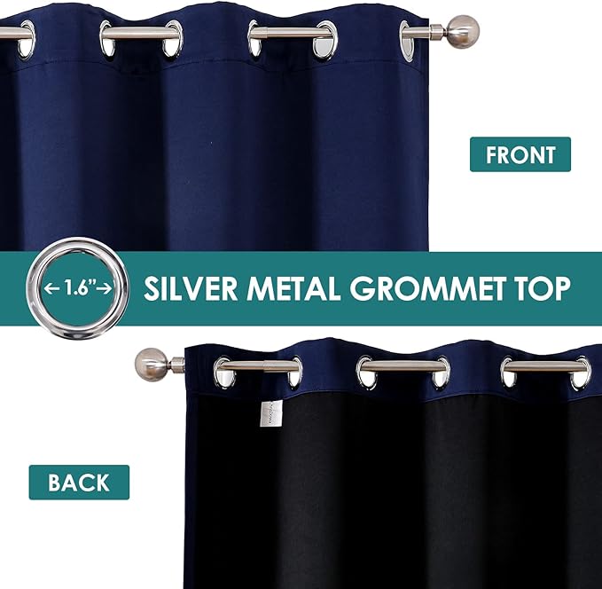 ChrisDowa 100% Blackout Curtains 120 inch Long - Image 3