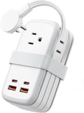 NTONPOWER GAN Ultra 65W USB Charging Station, 7 in 1 Travel Power Strip by NTONPOWER