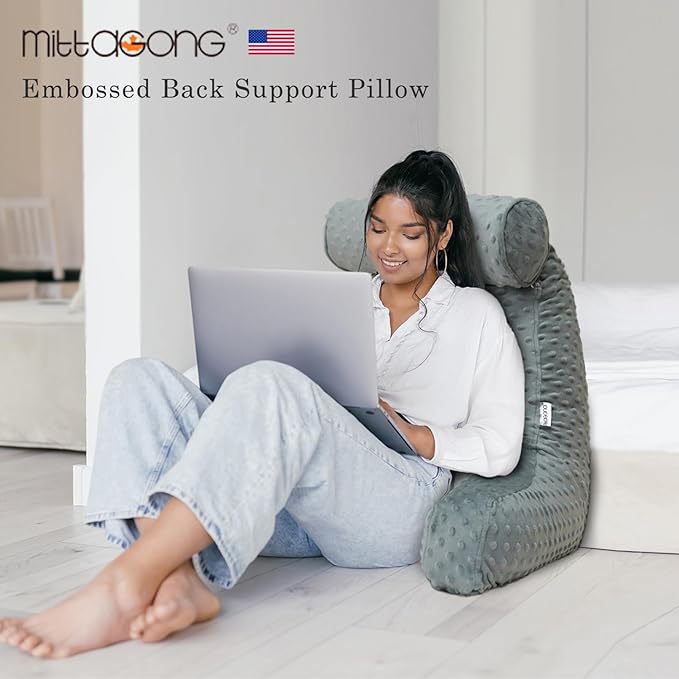 Reading Pillow for Sitting in Bed, Extra Large Backrest Support Cushion - Image 5