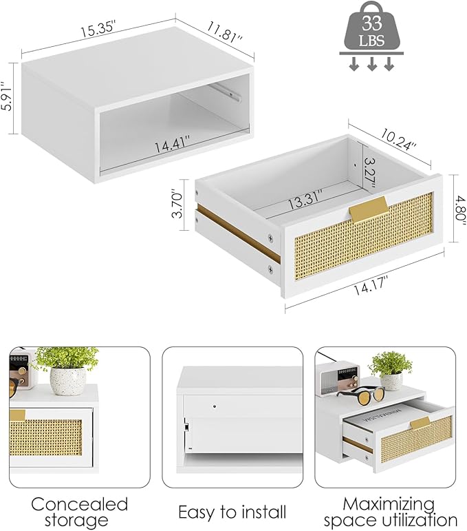 Floating Nightstand, Floating Shelf - Image 2