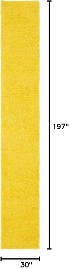 Unique Loom Solid Shag Collection Area Rug - Image 3