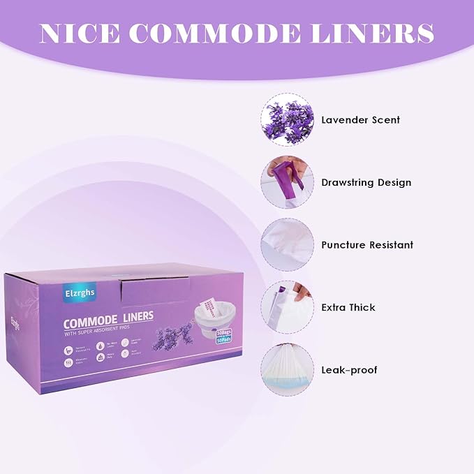 Commode Liners with Absorbent Pads - Image 4