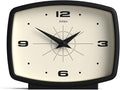 JONES CLOCKS® Film Desk Clock | Retro Rectangular Design | Black | Retro Design by JONESCLOCKS
