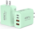 USB C Wall Fast Charger Block, 40W 4-Port Type C Chargers Fast Charging Blocks by Duloch