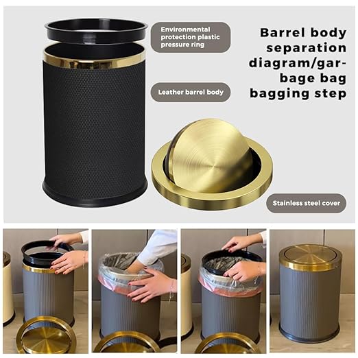 2.4 Gallon Bathroom Trash Can - Image 4