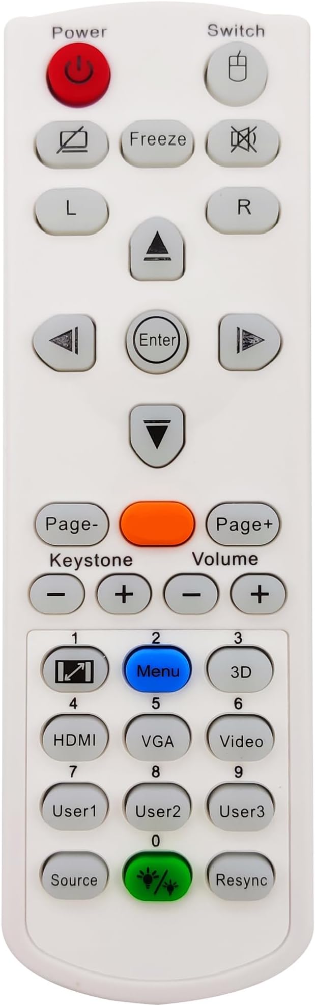 INTECHING SP.70103GC01 Projector Remote Control by INTECHING