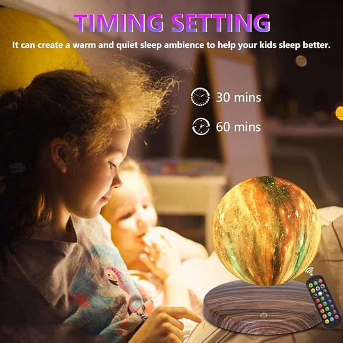 Levitating Moon Lamp, 18 Colors Galaxy Lamp - Image 5
