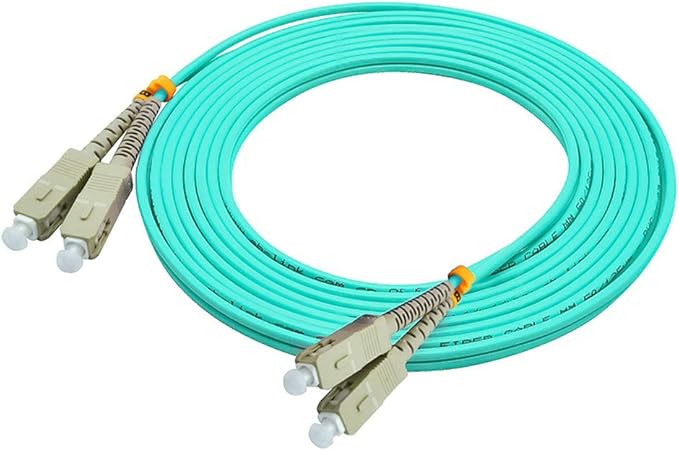 Jeirdus 50Meters 160ft SC to SC Duplex 50/125 10G OM3 Multi-Mode Fiber Optic - Image 4