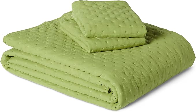Amazon Basics Brushed Microfiber Quilt Set, Extra Soft by AmazonBasics