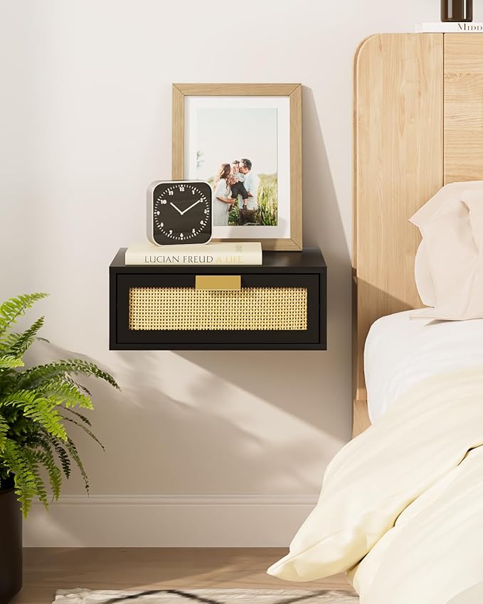 Floating Nightstand, Floating Shelf by Aienvey