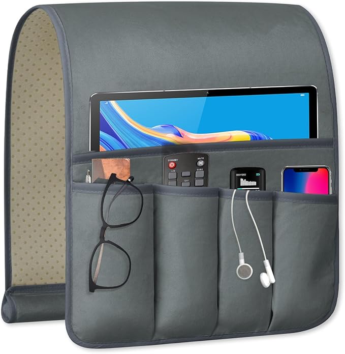 WETRBWEH TV Remote Control Holder Couch Caddy, Non-slip Bedside Caddy Organizer by WETRBWEH