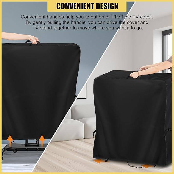 Hdenmist Outdoor TV Cover 50 Inch Weatherproof, Waterproof Outdoor TV Stand - Image 8