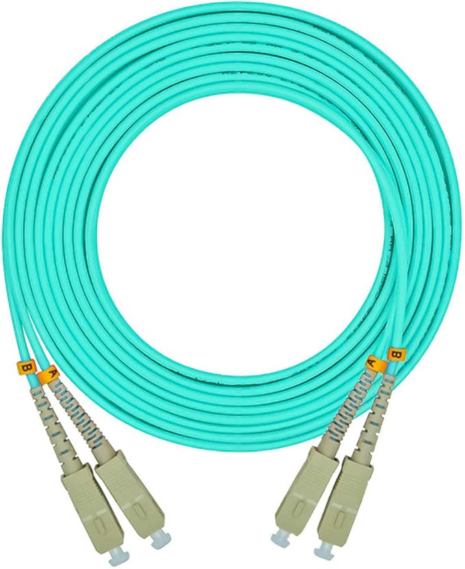 Jeirdus 20Meters 65ft Duplex 50/125 10G OM3 Multi-Mode Fiber Optic Cable Jumper by Jeirdus