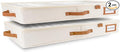 HOMELUX THEORY 2pc Low Profile Under Bed Storage Containers, Thin Under Couch by HomeluxTheory