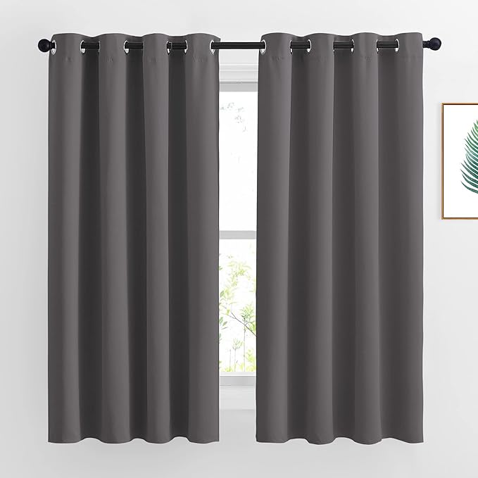 NICETOWN Blackout Curtains for Bedroom 63 inch Length 2 Panels by NICETOWN