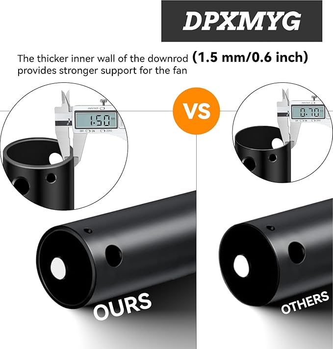 DPXMYG 36 inch Ceiling Fan Downrod - Image 4