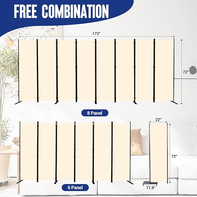 Room Divider Folding Privacy Screens - Image 5