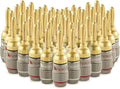 Nakamichi FanLock Excel Series 24k Gold Plated Banana Plugs 10 AWG by Nakamichi