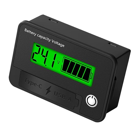 12V 24V Battery Capacity Indicators DC8-30V Leads Acid Lithium Voltages Tester - Image 9
