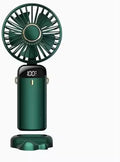 AMPMG LED Digital Display Rechargeable Fan – Portable Handheld & Desk Fan by Unknown