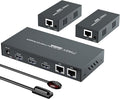 HDMI Extender Splitter1x2 HD 4K @60Hz up to 60m-Loop Out-Over CAT5/CAT6/CAT7 by PWAYTEK