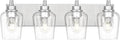 METWET Bathroom Light Fixtures, 4-Light Modern Vanity Light by Metwet