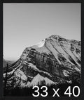 Frame It Easy 33 x 40 Black Grain Wood Frame by FrameItEasy