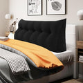 WOWMAX 100% Cotton Corduroy Headboard Pillow – Queen Size Back Support Reading by WOWMAX