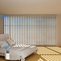 Blindify Motorized Vertical Blinds, Light Filtering Sliding Door Shades by BlindifyOffical