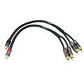 Arklove 1ft Shielded RCA Splitter Subwoofer Stereo Audio Video Cable 1 Female by Arklove