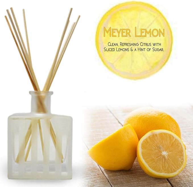 LOVSPA Reed Diffuser Set, Meyer Lemon Scented Oil Diffuser - Image 4