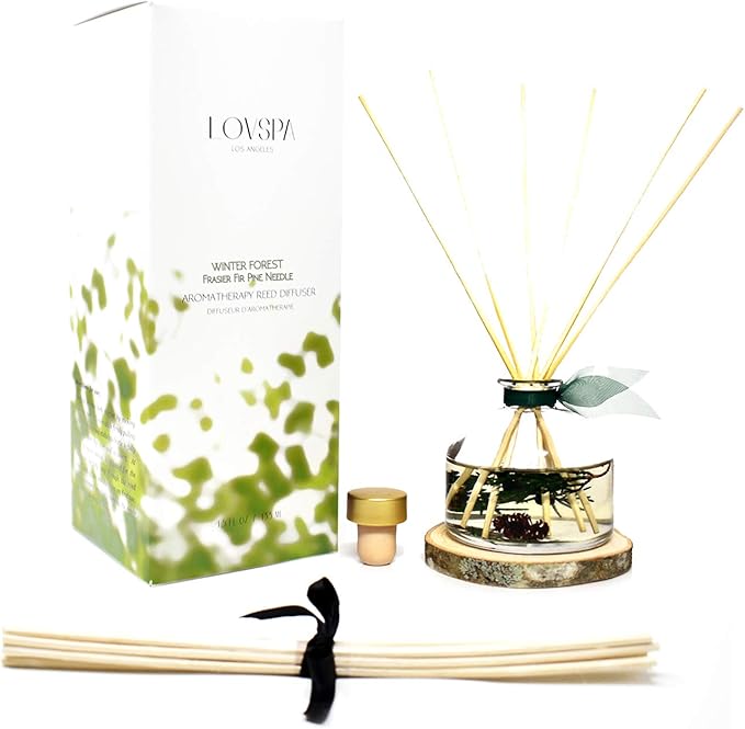 LOVSPA Reed Diffuser Set, Winter Forest Pine Scented Oil Diffuser - Image 5