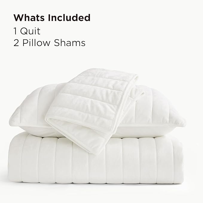 Bedsure Velvet Quilt King Size Set - Image 7