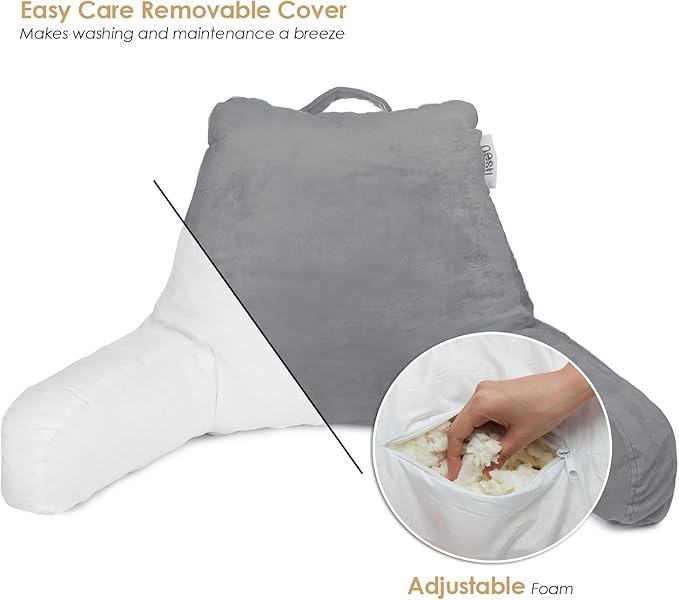 Nestl Reading Pillow with Shredded Memory Foam, Designed - Image 4