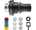 Wellmaking Bowens Mount Optical Snoot Conical, Flash Projector Attachment by WELLMAKING