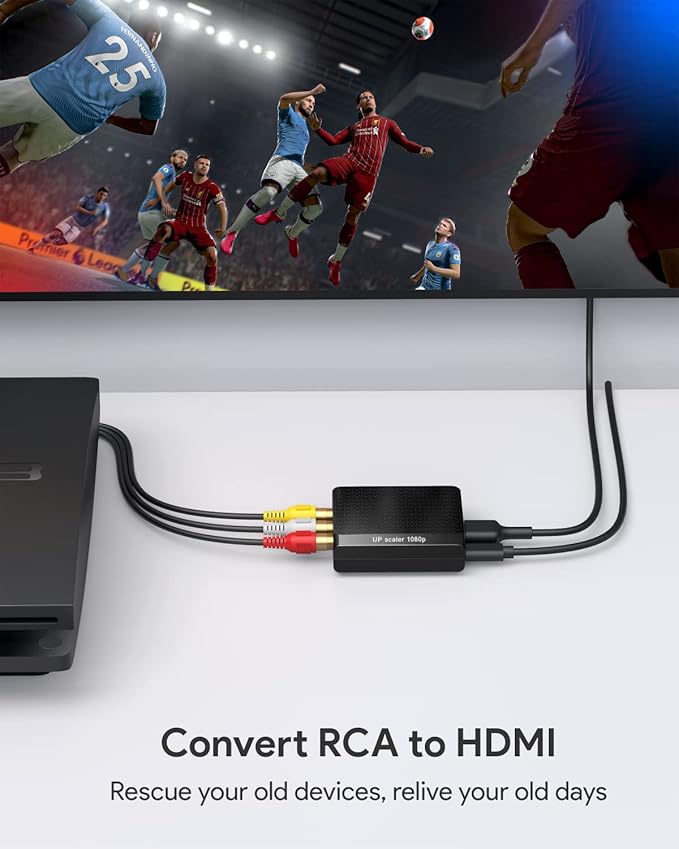 WENTER RCA to HDMI Converter, 1080P AV to HDMI Converter, Mini Composite CVBS - Image 7