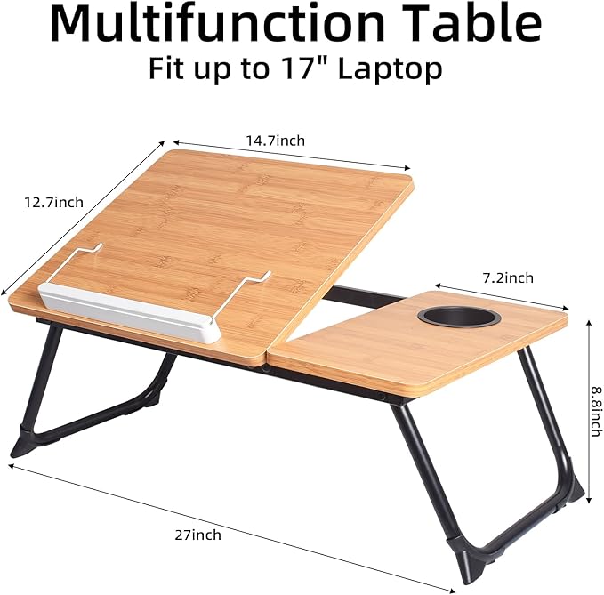 Adjustable Laptop Bed Table - Image 6