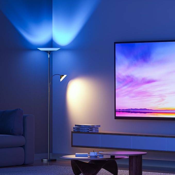 RGB Torchiere Floor Lamp - Image 6