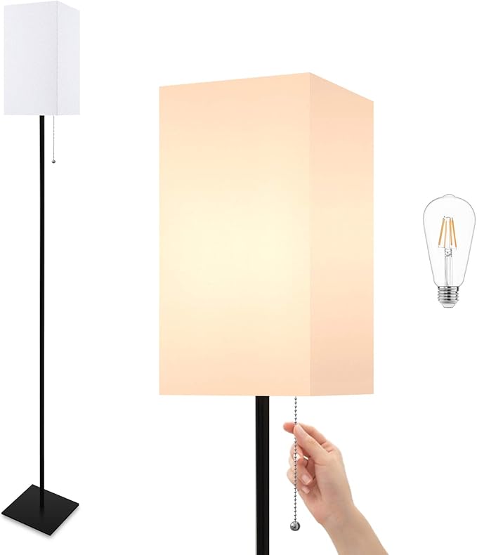 Floor Lamp for Living Room, Modern Standing Lamp for Bedroom by FIGDIFOR