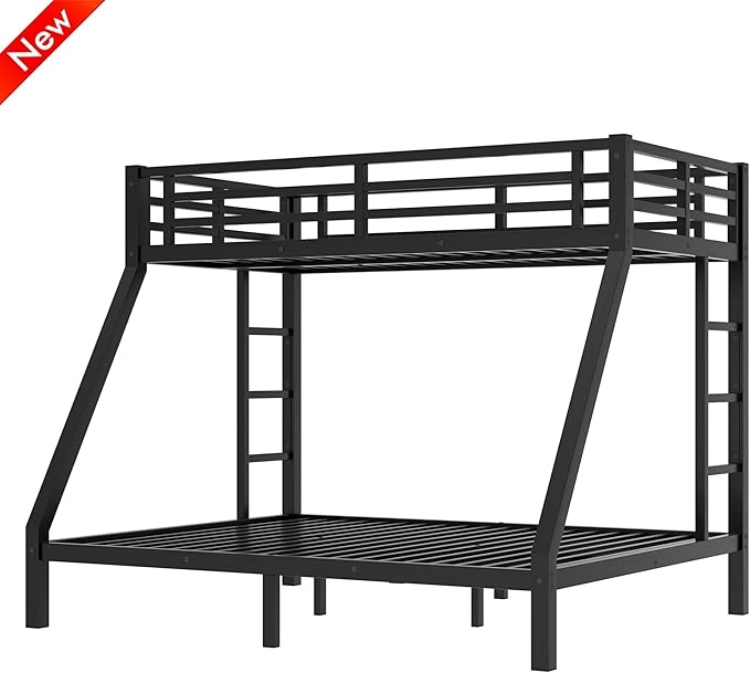 Upgraded & Stronger Heavy Duty Metal Twin XL Over Queen Bunk Bed - Image 9