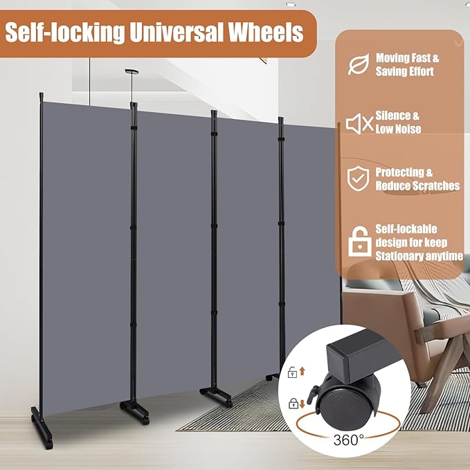 Room Divider Folding Privacy Screens - Image 3
