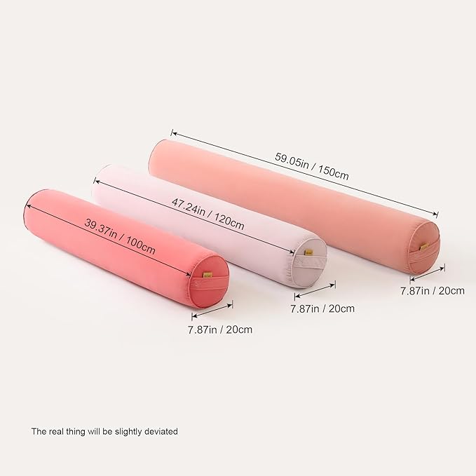 Body Pillow for Adults – Long Bolster Pillow for Bed, Round Cuddle Pillow - Image 3