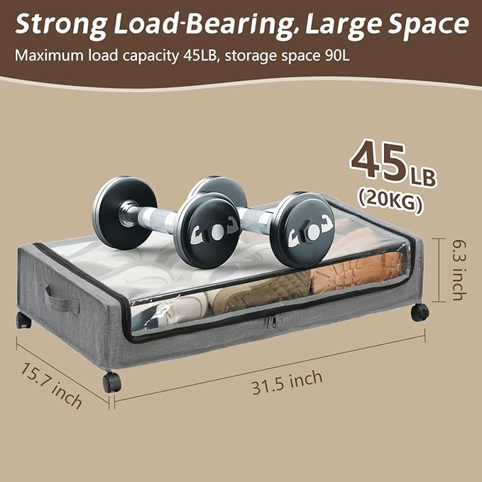 UnderBed Storage Containers, UnderBed Shoe Storage - Image 6