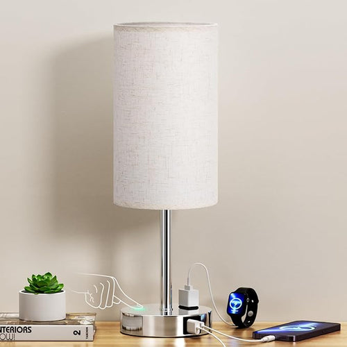 17.4Inch Bedside Touch Table Lamps by DicooolDirect